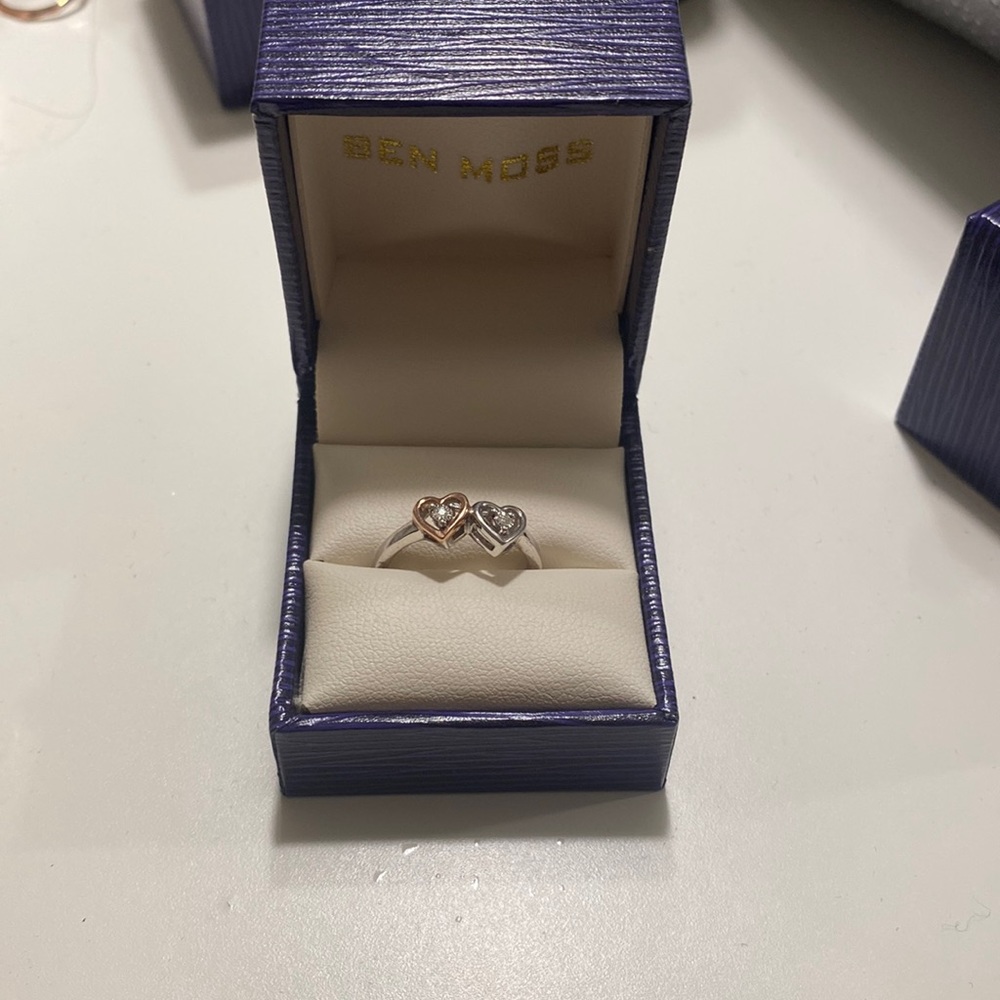 Ben Moss Double Heart Anniversary Ring